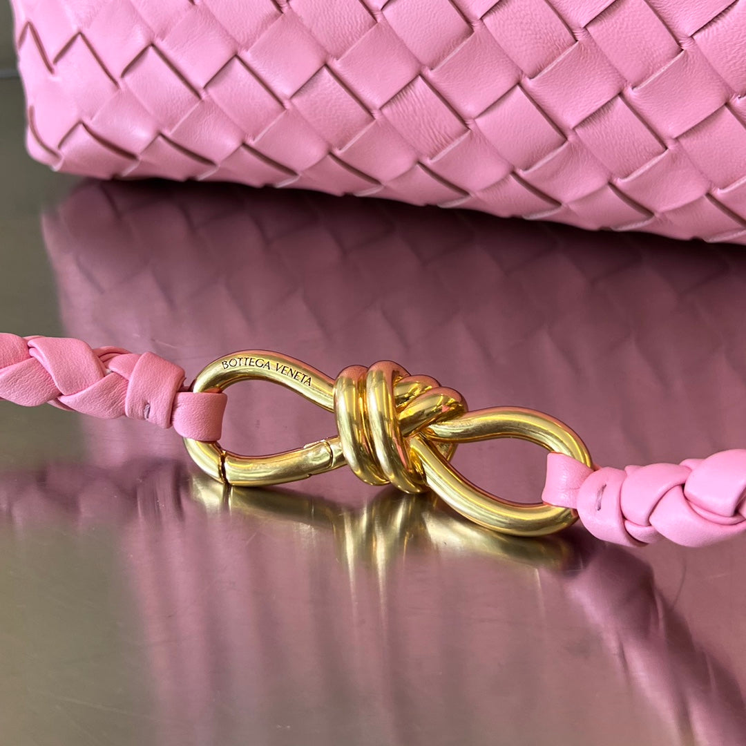 BV MEDIUM ANDIAMO 32CM CUIR D'AGNEAU ROSE