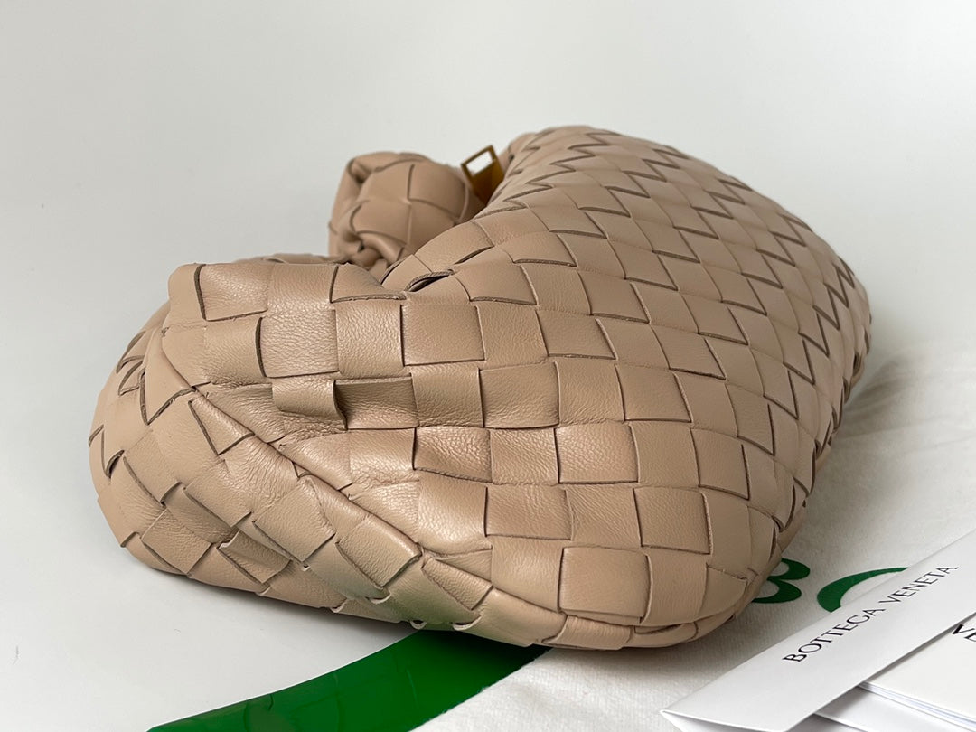 MINI JODIE 27 EN CUIR D'AGNEAU MARRON MOYEN