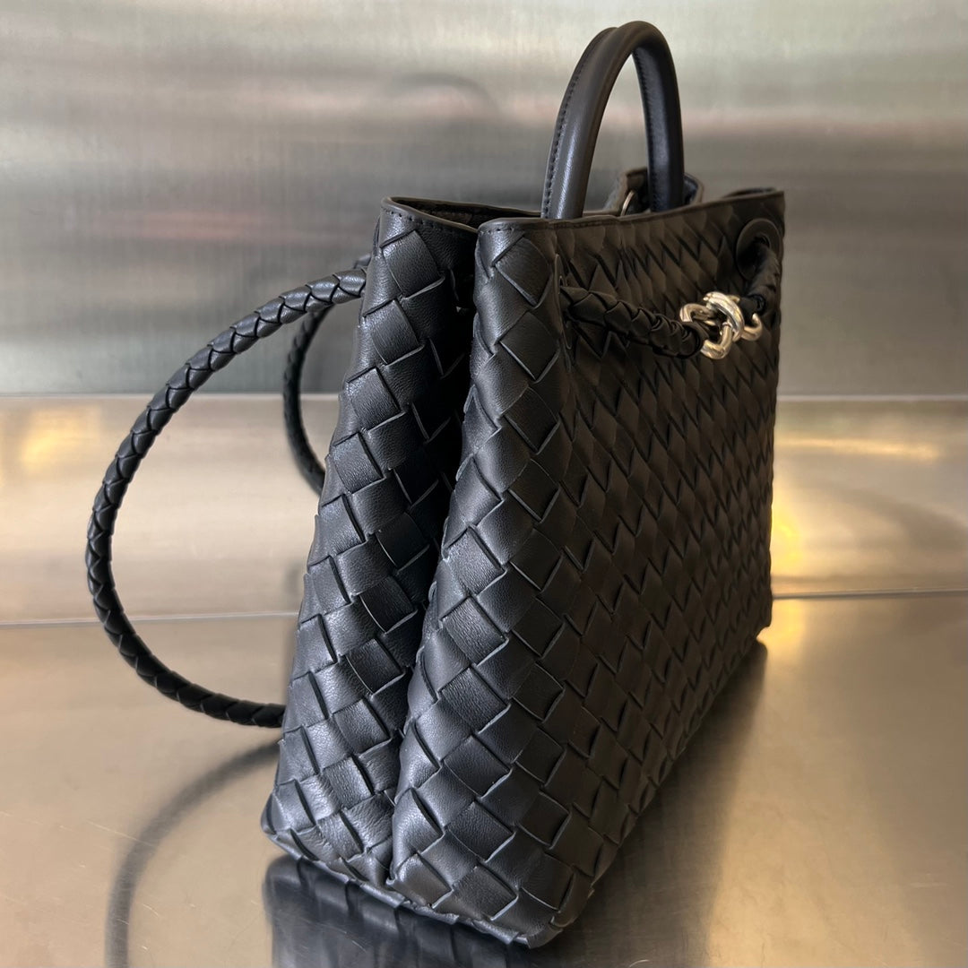 BV MEDIUM ANDIAMO 32CM CUIR D'AGNEAU NOIR