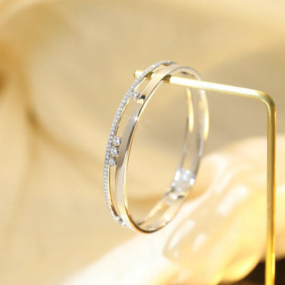 [Shinejoy]Move Romane Diamond Bangle Bracelet
