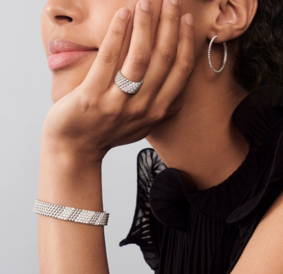 [Shinejoy]Five-row diamond bracelet