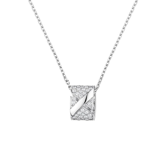 [Shinejoy]LIENS EVIDENCE DIAMOND PAVED NECKLACE