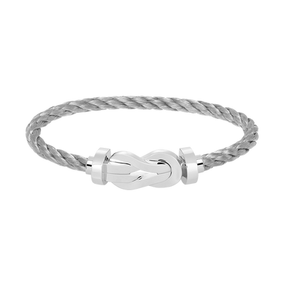 [Shinejoy]CHANCE LARGE 8 FIGURE BUCKLE NO DIAMOND BRACELET SILVER