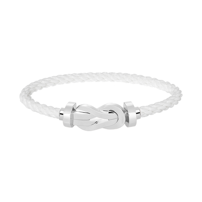 [Shinejoy]CHANCE LARGE 8 FIGURE BUCKLE NO DIAMOND BRACELET SILVER