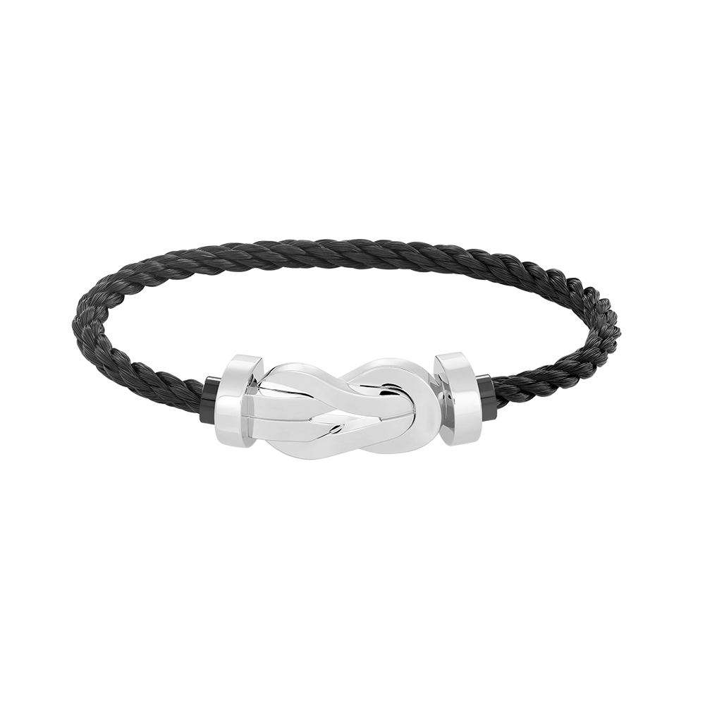 [Shinejoy]CHANCE LARGE 8 FIGURE BUCKLE NO DIAMOND BRACELET SILVER