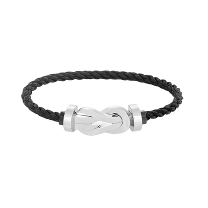 [Shinejoy]CHANCE LARGE 8 FIGURE BUCKLE NO DIAMOND BRACELET SILVER