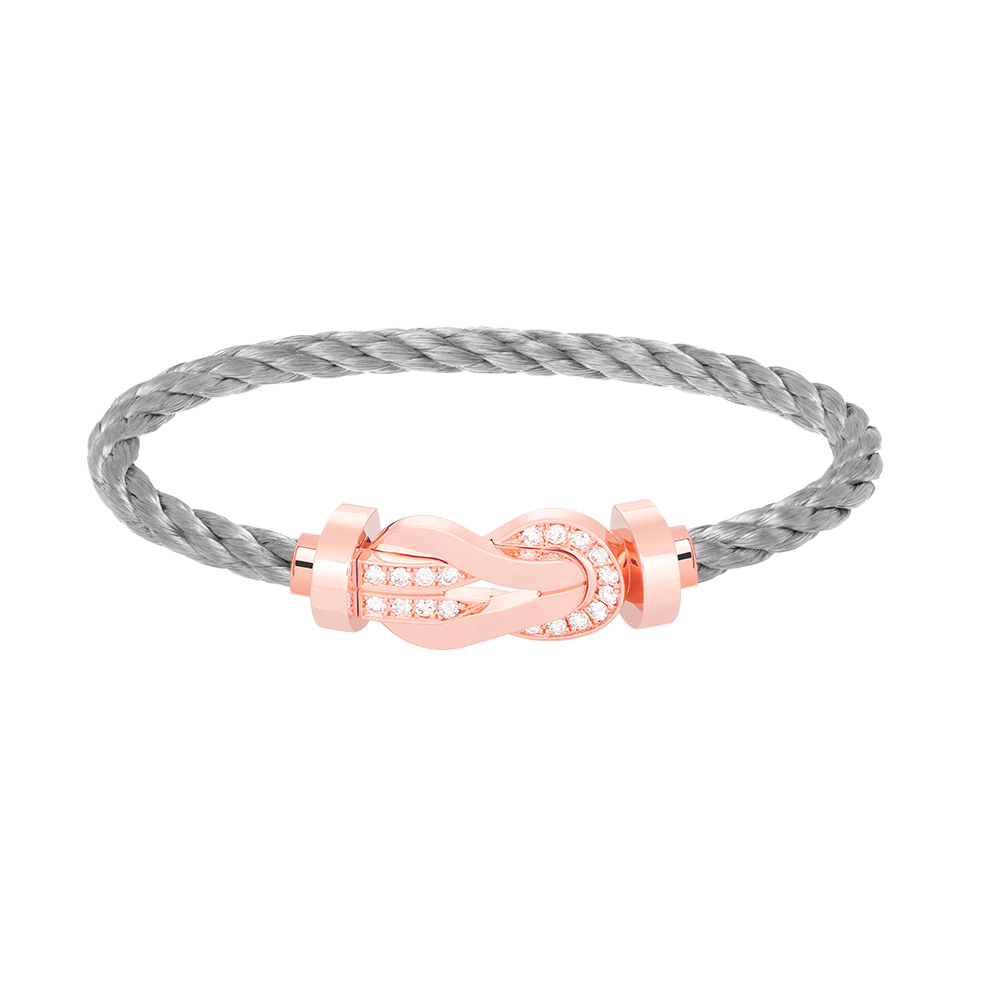 [Shinejoy]CHANCE LARGE 8 FIGURE BUCKLE HALF DIAMOND BRACELET Shinejoy GOLD