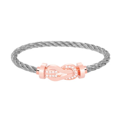 [Shinejoy]CHANCE LARGE 8 FIGURE BUCKLE HALF DIAMOND BRACELET Shinejoy GOLD