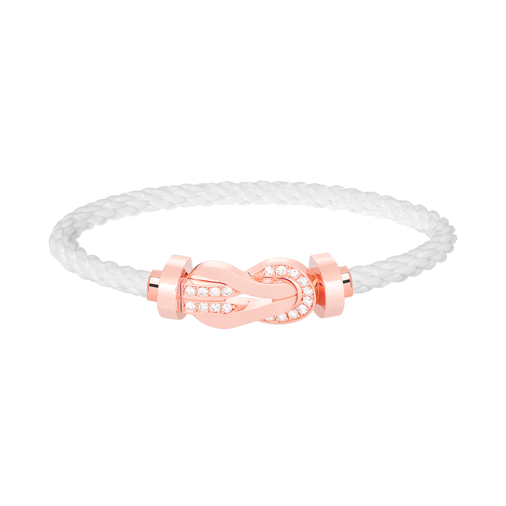[Shinejoy]CHANCE LARGE 8 FIGURE BUCKLE HALF DIAMOND BRACELET Shinejoy GOLD
