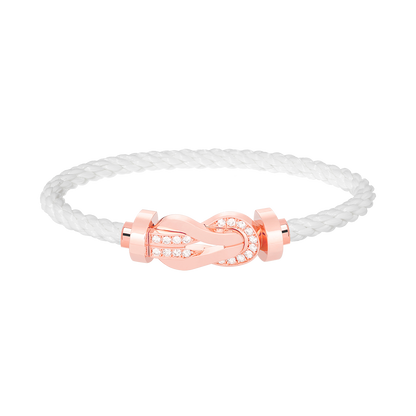 [Shinejoy]CHANCE LARGE 8 FIGURE BUCKLE HALF DIAMOND BRACELET Shinejoy GOLD