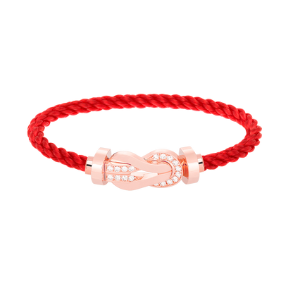 [Shinejoy]CHANCE LARGE 8 FIGURE BUCKLE HALF DIAMOND BRACELET Shinejoy GOLD