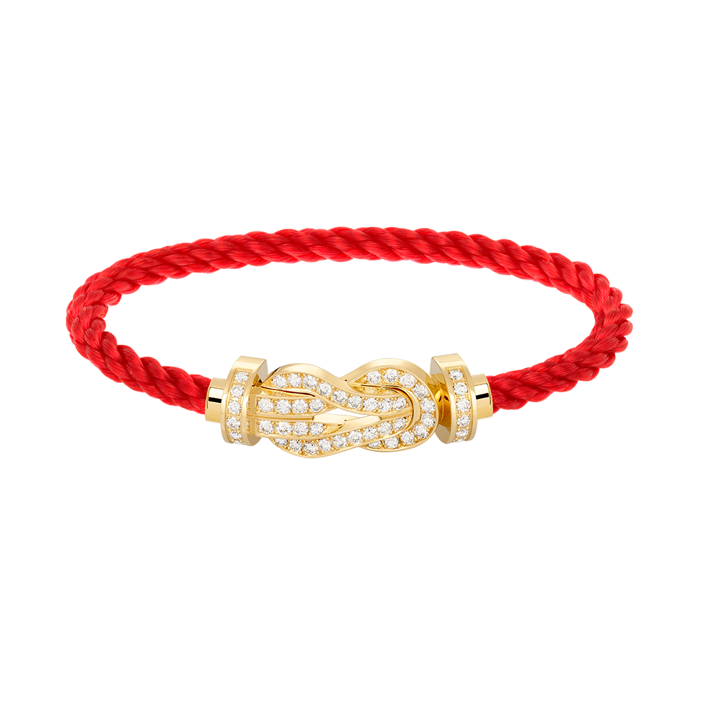 [Shinejoy]CHANCE LARGE 8 FIGURE BUCKLE FULLDIAMOND BRACELET GOLD