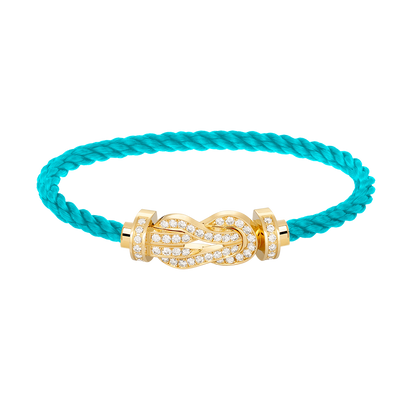 [Shinejoy]CHANCE LARGE 8 FIGURE BUCKLE FULLDIAMOND BRACELET GOLD