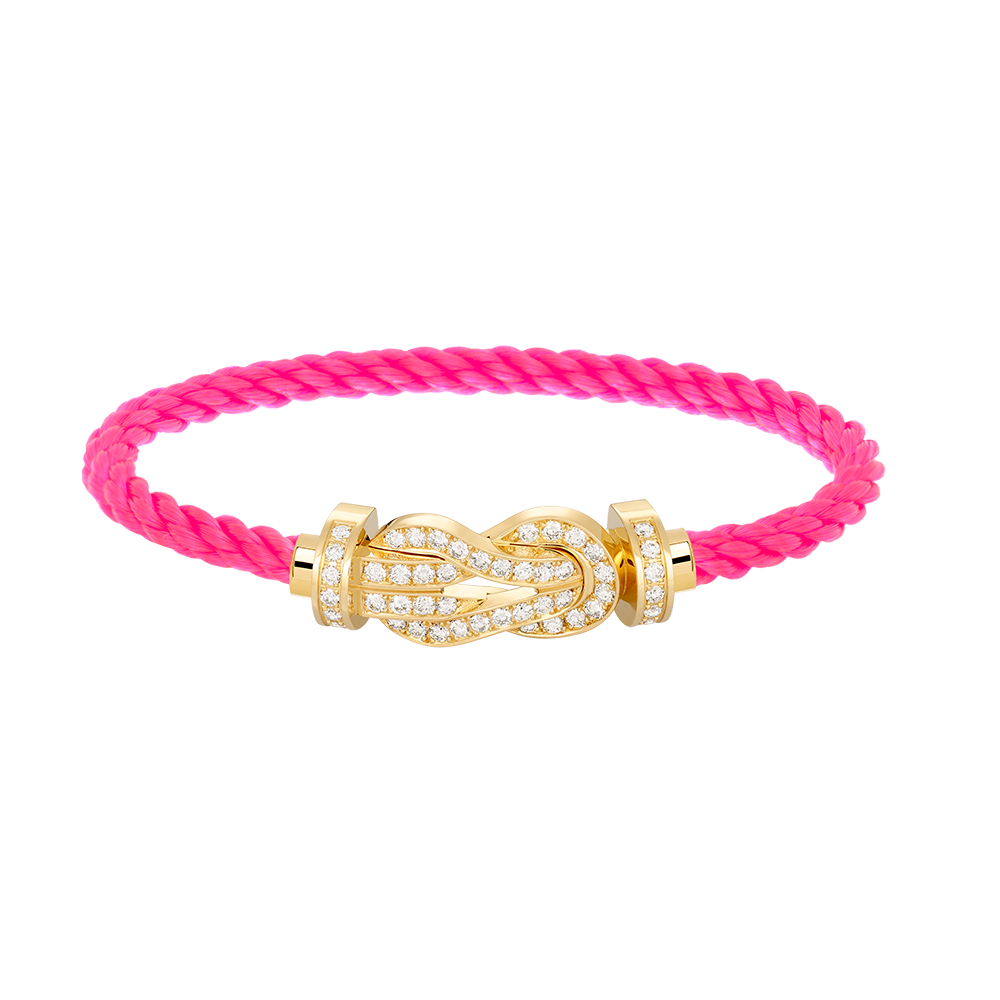 [Shinejoy]CHANCE LARGE 8 FIGURE BUCKLE FULLDIAMOND BRACELET GOLD