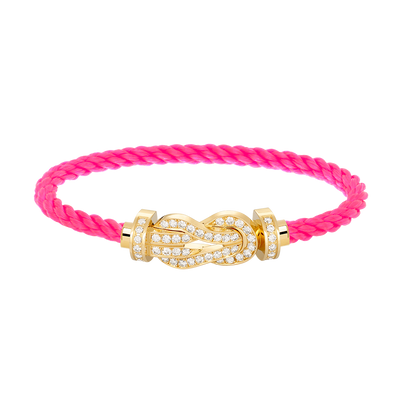 [Shinejoy]CHANCE LARGE 8 FIGURE BUCKLE FULLDIAMOND BRACELET GOLD