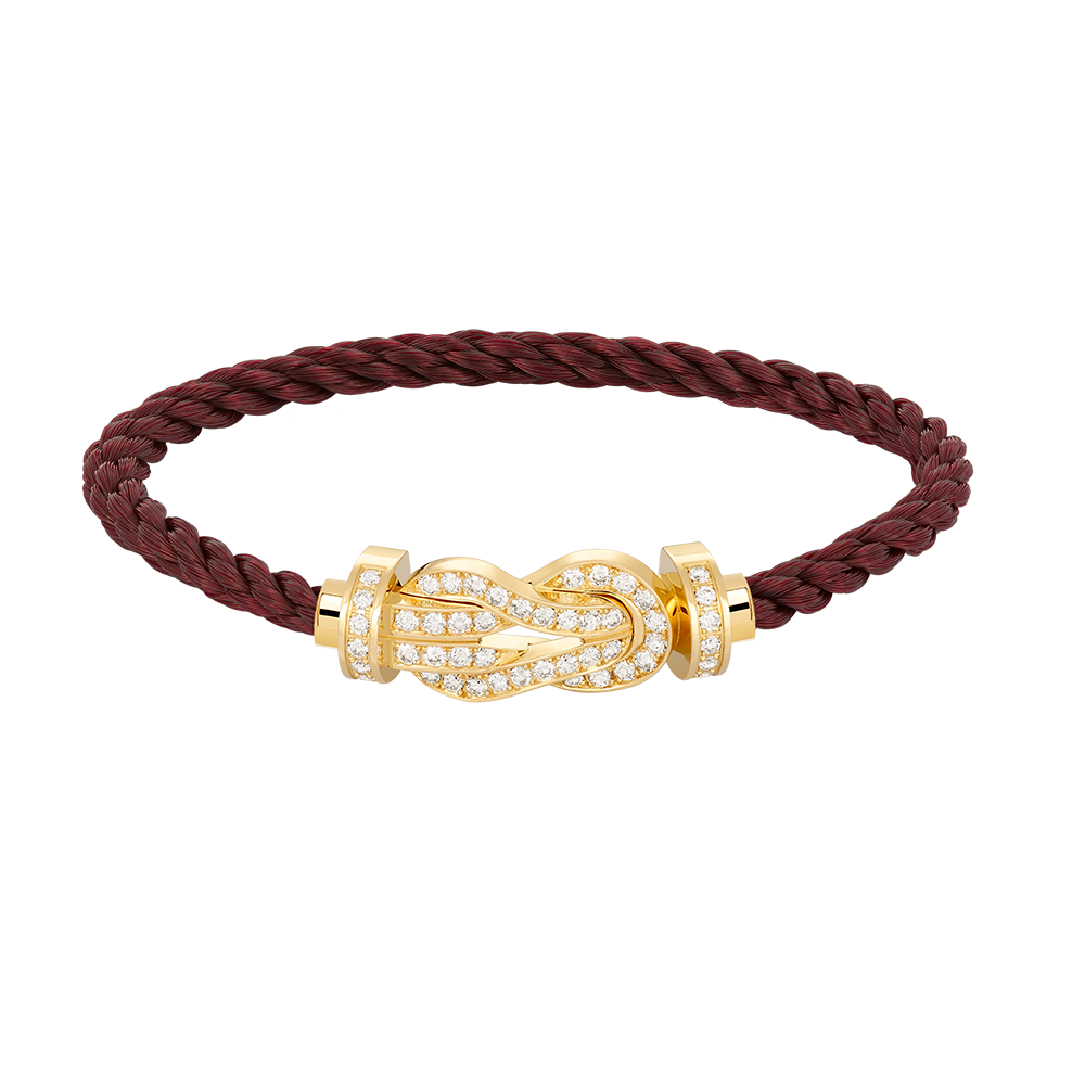 [Shinejoy]CHANCE LARGE 8 FIGURE BUCKLE FULLDIAMOND BRACELET GOLD