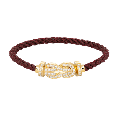 [Shinejoy]CHANCE LARGE 8 FIGURE BUCKLE FULLDIAMOND BRACELET GOLD