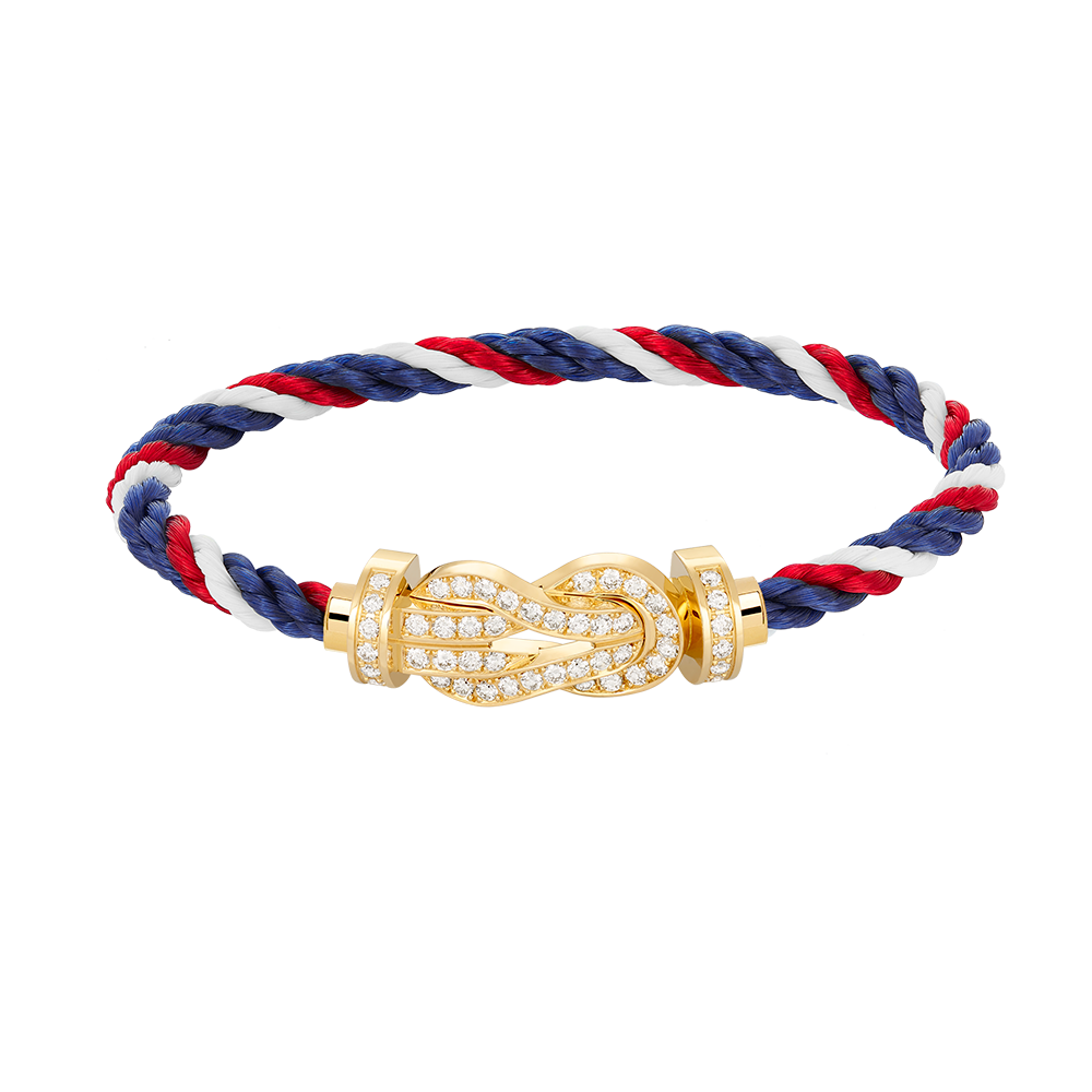 [Shinejoy]CHANCE LARGE 8 FIGURE BUCKLE FULLDIAMOND BRACELET GOLD
