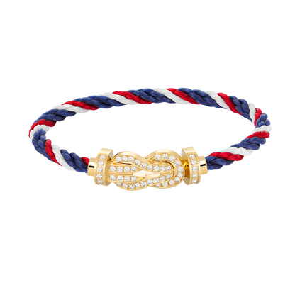 [Shinejoy]CHANCE LARGE 8 FIGURE BUCKLE FULLDIAMOND BRACELET GOLD
