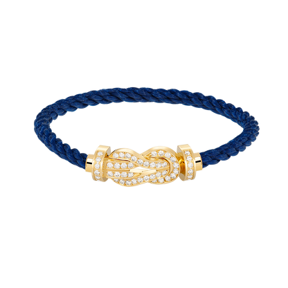 [Shinejoy]CHANCE LARGE 8 FIGURE BUCKLE FULLDIAMOND BRACELET GOLD