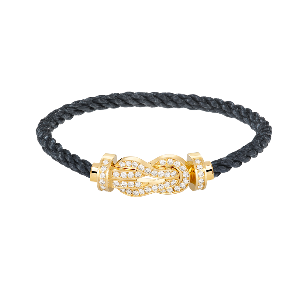 [Shinejoy]CHANCE LARGE 8 FIGURE BUCKLE FULLDIAMOND BRACELET GOLD