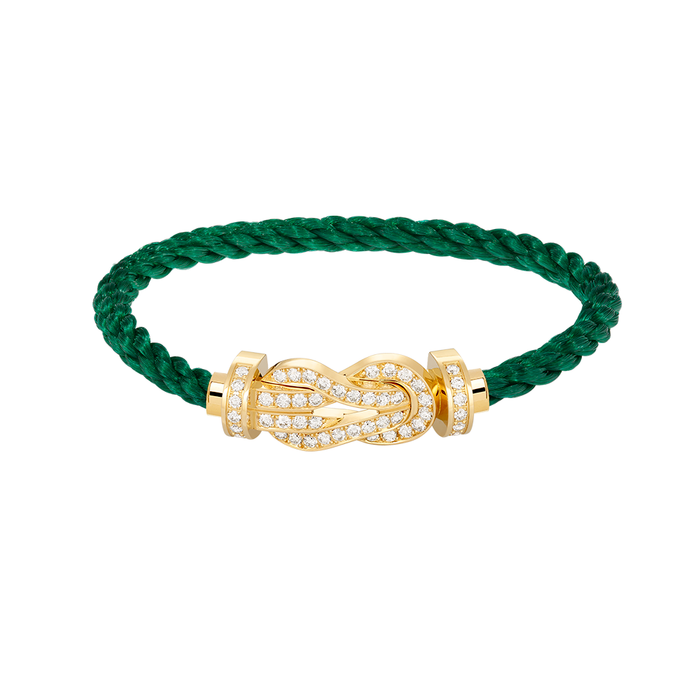 [Shinejoy]CHANCE LARGE 8 FIGURE BUCKLE FULLDIAMOND BRACELET GOLD