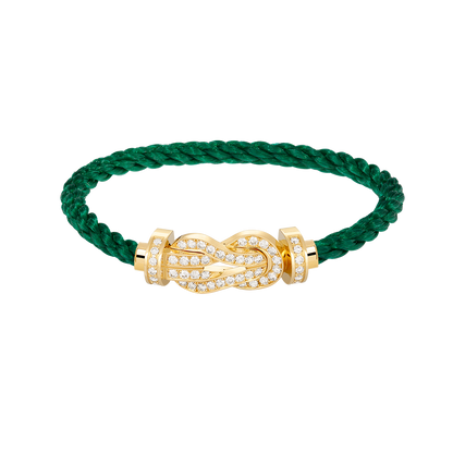 [Shinejoy]CHANCE LARGE 8 FIGURE BUCKLE FULLDIAMOND BRACELET GOLD