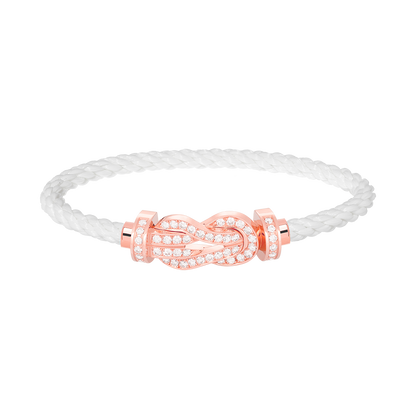 [Shinejoy]CHANCE LARGE 8 FIGURE BUCKLE FULL DIAMOND BRACELET Shinejoy GOLD