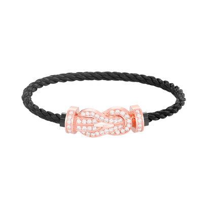 [Shinejoy]CHANCE LARGE 8 FIGURE BUCKLE FULL DIAMOND BRACELET Shinejoy GOLD
