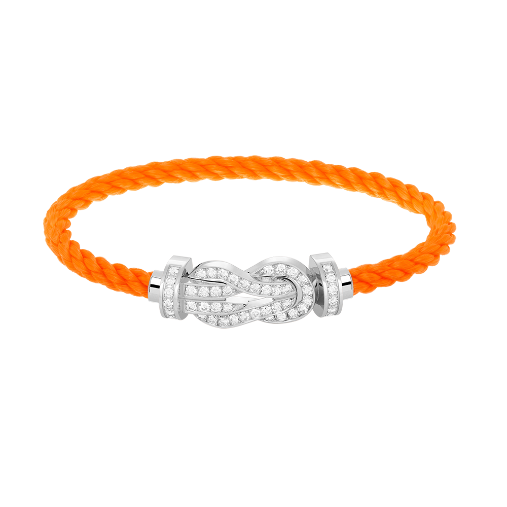 [Shinejoy]CHANCE LARGE 8 FIGURE BUCKLE FULL DIAMOND BRACELET SILVER