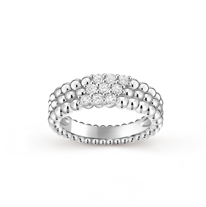 [Shinejoy]Bague diamant cinq rangs
