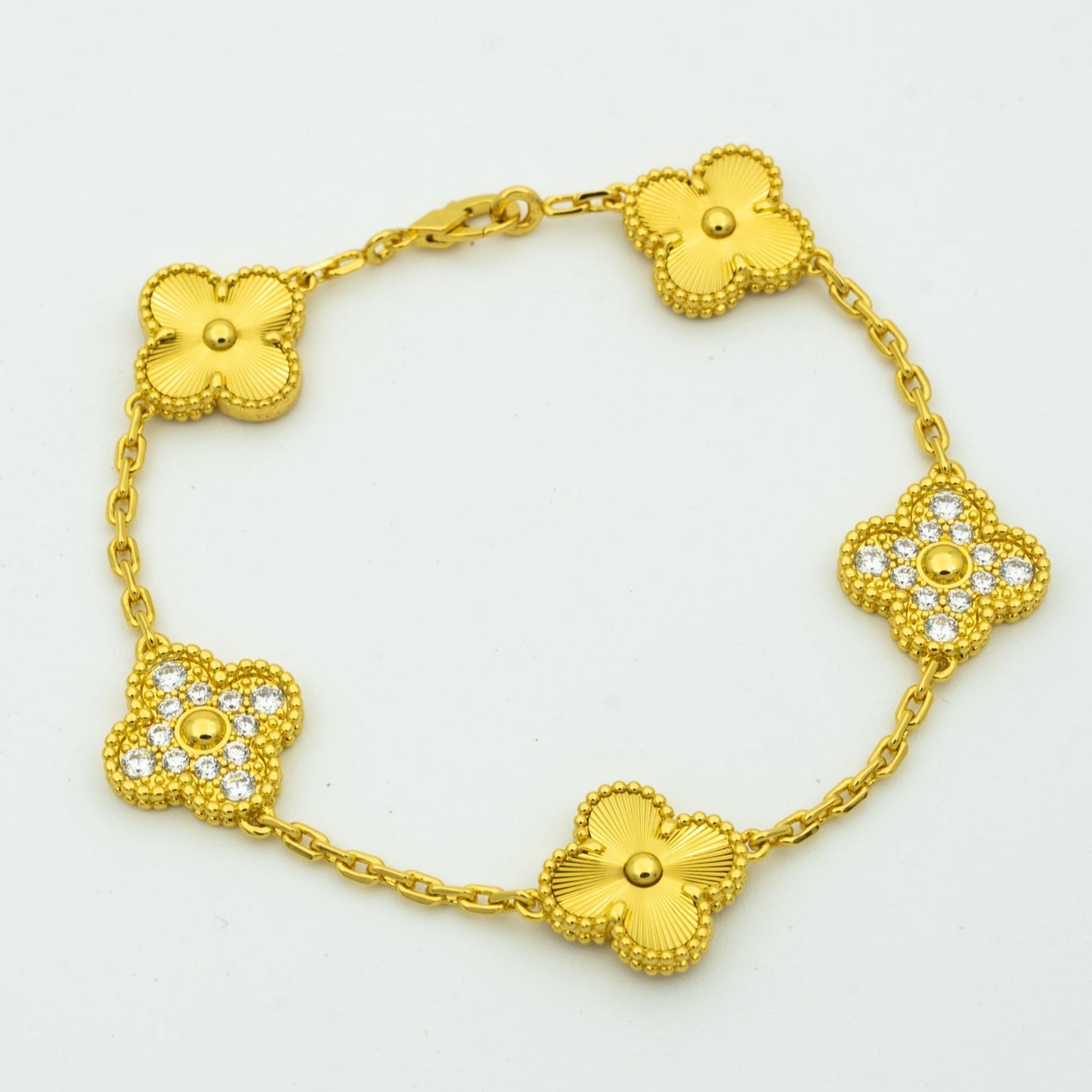 [Shinejoy] CLOVER 5 MOTIF LASER BRACELET COLLECTION