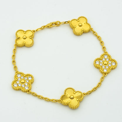 [Shinejoy] CLOVER 5 MOTIF LASER BRACELET COLLECTION