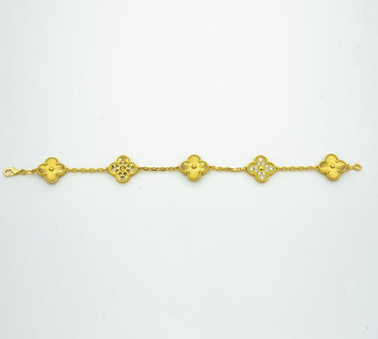 [Shinejoy] CLOVER 5 MOTIF LASER BRACELET COLLECTION