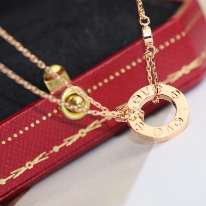 [Shinejoy]LOVE NECKLACE ADJUSTABLE Shinejoy GOLD 2 DIAMOND