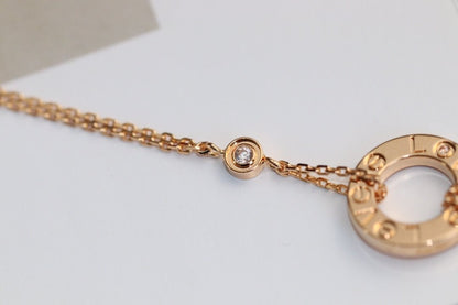 [Shinejoy]LOVE NECKLACE ADJUSTABLE Shinejoy GOLD 2 DIAMOND