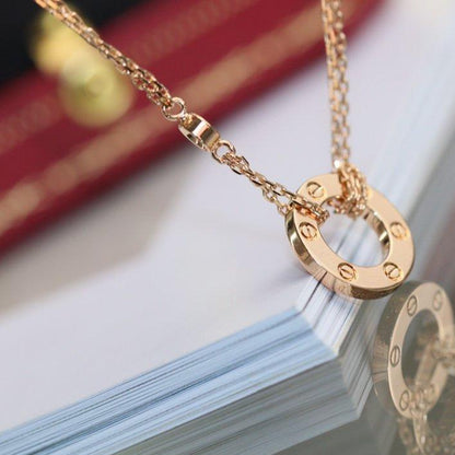 [Shinejoy]LOVE NECKLACE ADJUSTABLE Shinejoy GOLD 2 DIAMOND