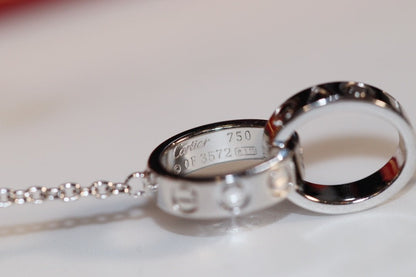 [Shinejoy]LOVE NECKLACE PINK GOLD AND SILVER