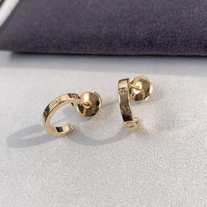 [Shinejoy]LOVE EARRINGS 2.65MM PINK GOLD