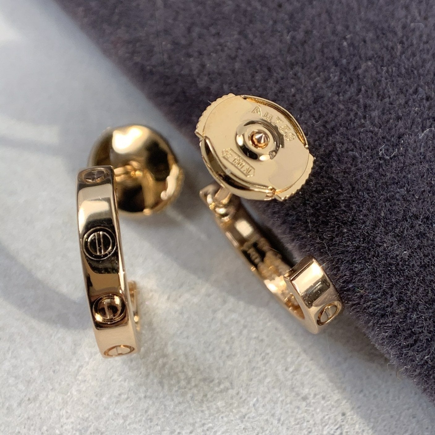 [Shinejoy]LOVE EARRINGS 2.65MM PINK GOLD