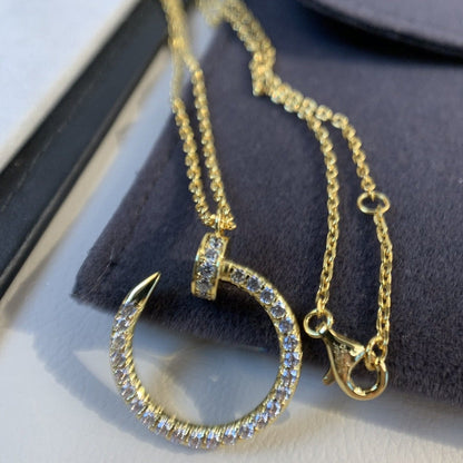 [Shinejoy]JUSTE NECKLACE GOLD DIAMONDS