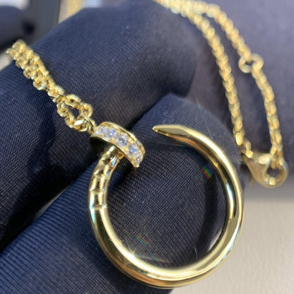 [Shinejoy]JUSTE NECKLACE GOLD DIAMONDS