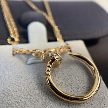 [Shinejoy]JUSTE NECKLACE PINK GOLD DIAMONDS