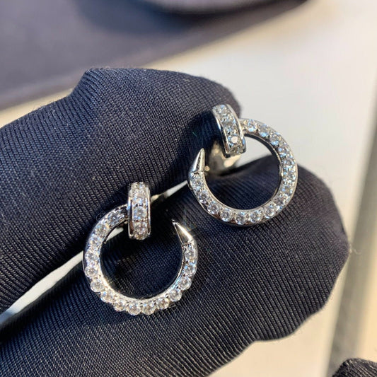 [Shinejoy]JUSTE EARRINGS SILVER DIAMONDS