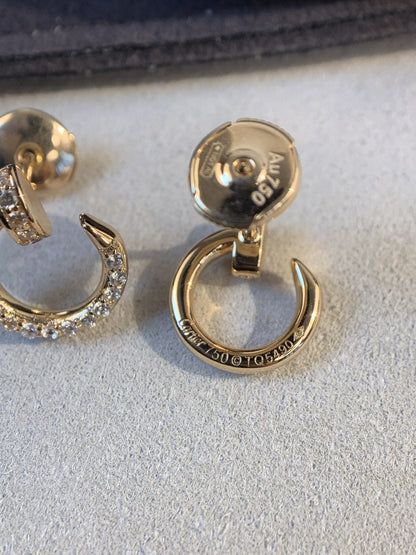 [Shinejoy]JUSTE EARRINGS GOLD DIAMONDS