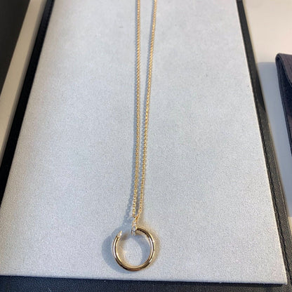 [Shinejoy]JUSTE NECKLACE PINK GOLD