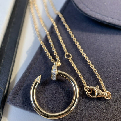 [Shinejoy]JUSTE NECKLACE PINK GOLD