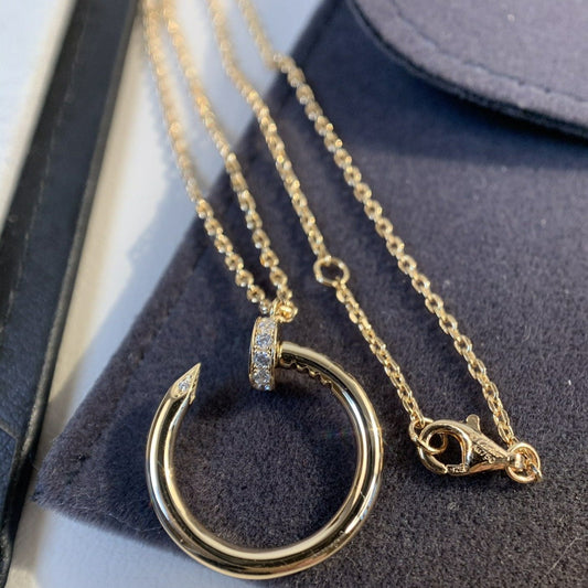 [Shinejoy]JUSTE NECKLACE PINK GOLD
