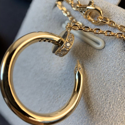 [Shinejoy]JUSTE NECKLACE PINK GOLD