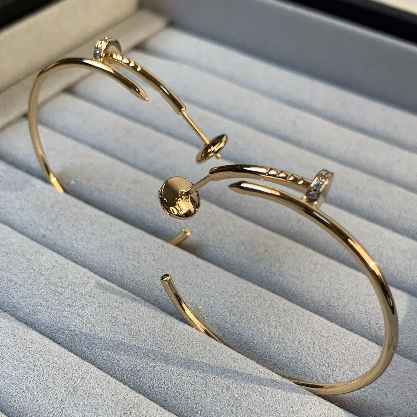 [Shinejoy]JUSTE EARRINGS GOLD DIAMONDS 1.8MM